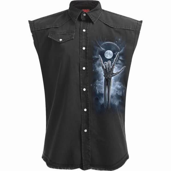 Spiral Direct Unisex Adult Grim Rocker Sleeveless Shirt