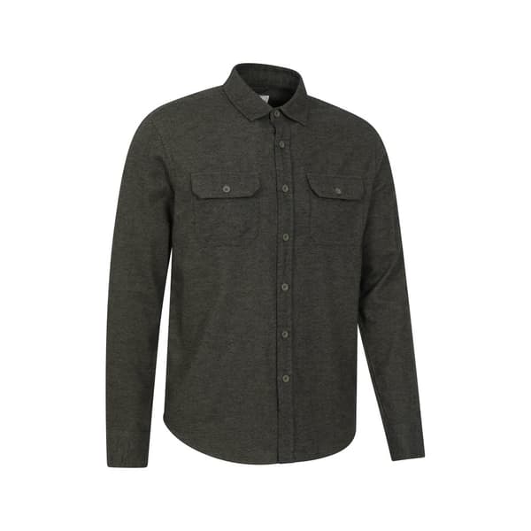 Mountain Warehouse Mens Trace Flannel Long-Sleeved Shirt