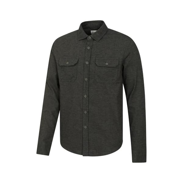 Mountain Warehouse Mens Trace Flannel Long-Sleeved Shirt
