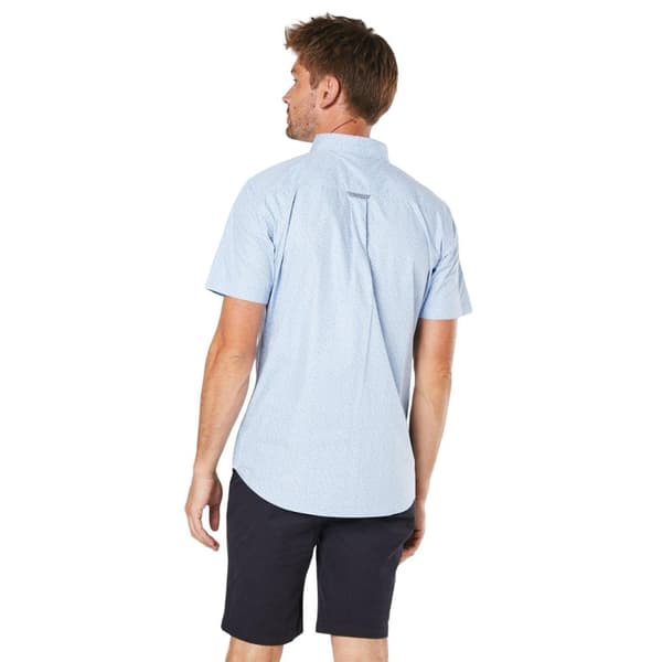 Maine Mens Geo Abstract Short-Sleeved Shirt