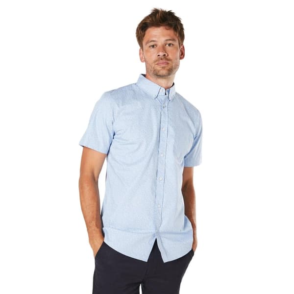 Maine Mens Geo Abstract Short-Sleeved Shirt