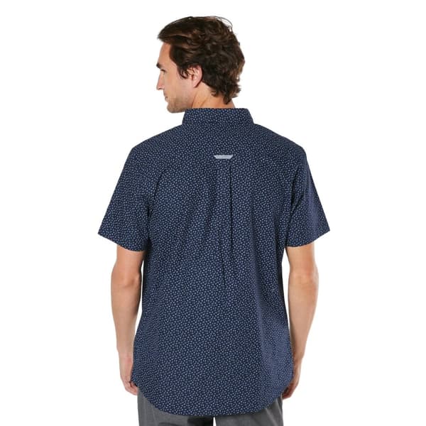 Maine Mens Peak Ditsy Print Short-Sleeved Shirt