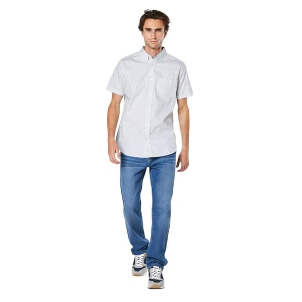 Maine Mens Peak Ditsy Print Short-Sleeved Shirt