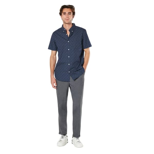 Maine Mens Peak Ditsy Print Short-Sleeved Shirt