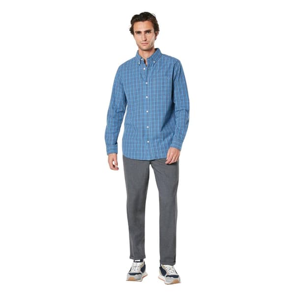 Maine Mens Berg Check Long-Sleeved Shirt