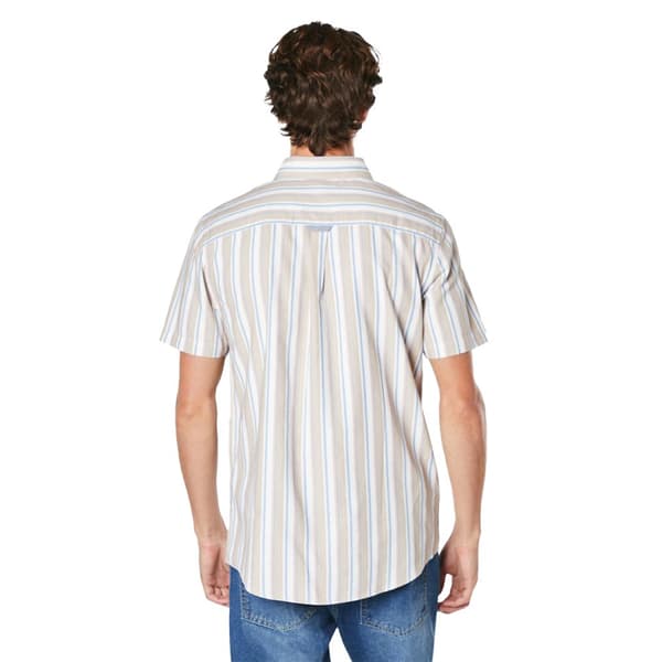 Maine Kortärmad skjorta Oxford Stripe för herrar