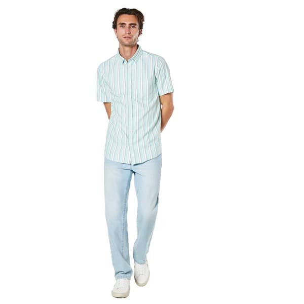 Maine Kortärmad skjorta Oxford Stripe för herrar