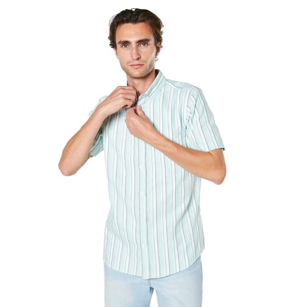 Maine Kortärmad skjorta Oxford Stripe för herrar