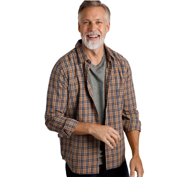 Weird Fish Mens Lando Checked Long-Sleeved Shirt
