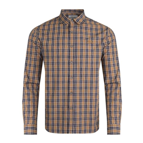 Weird Fish Mens Lando Checked Long-Sleeved Shirt