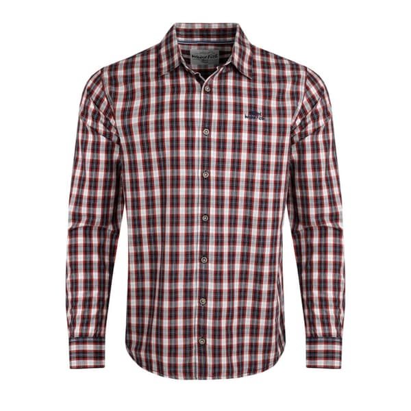 Weird Fish Mens Lando Checked Long-Sleeved Shirt