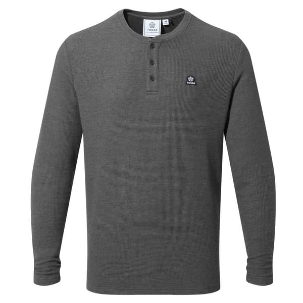 TOG24 Mens Sutherland Marl Long-Sleeved T-Shirt Dark Grey L