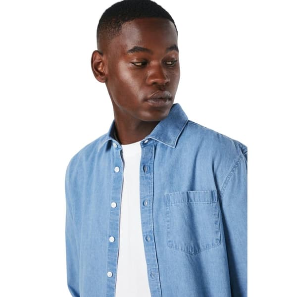 Burton Langærmet skjorte i denim til mænd