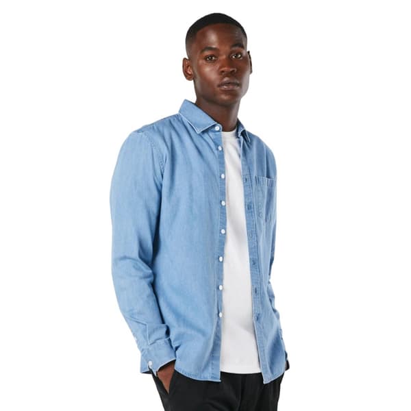 Burton Langærmet skjorte i denim til mænd