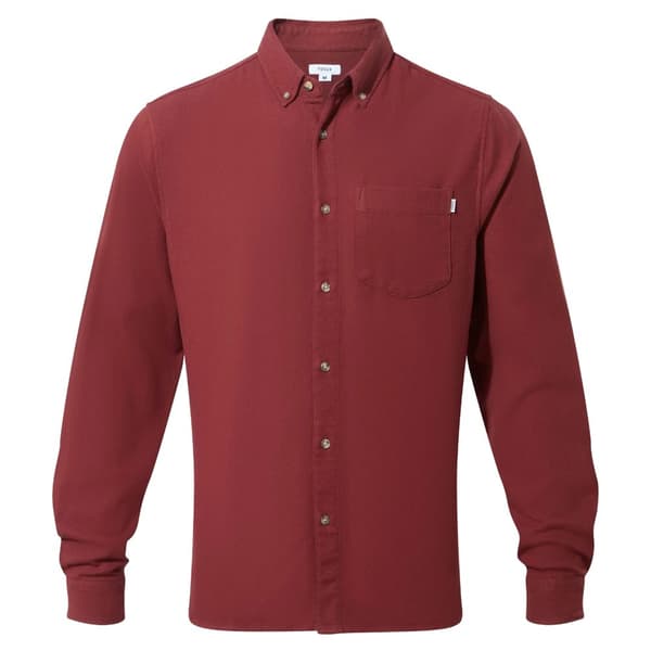TOG24 Mens Ezra Long-Sleeved Shirt Port XXL