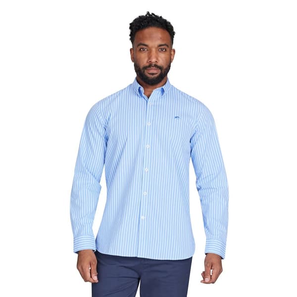 Raging Bull Långärmad skjorta Classic Stripe för herrar