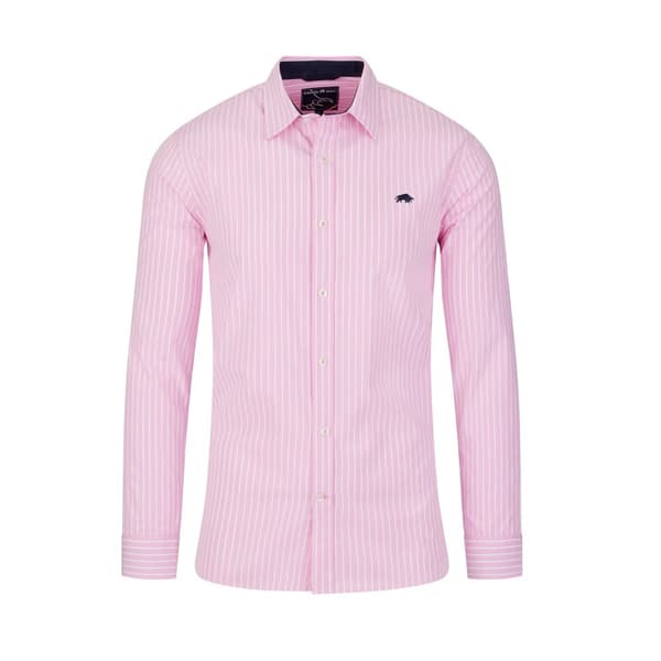 Raging Bull Mens Classic Stripe Long-Sleeved Shirt