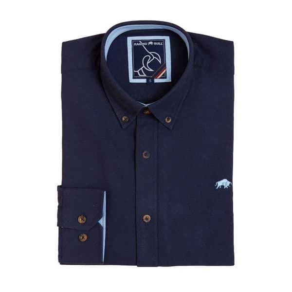 Raging Bull Mens Oxford Classic Long-Sleeved Shirt