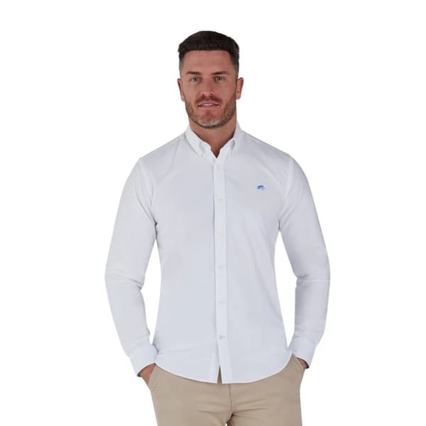 Raging Bull Mens Oxford Classic Long-Sleeved Shirt