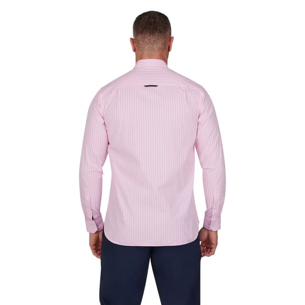 Raging Bull Mens Classic Striped Long-Sleeved Shirt