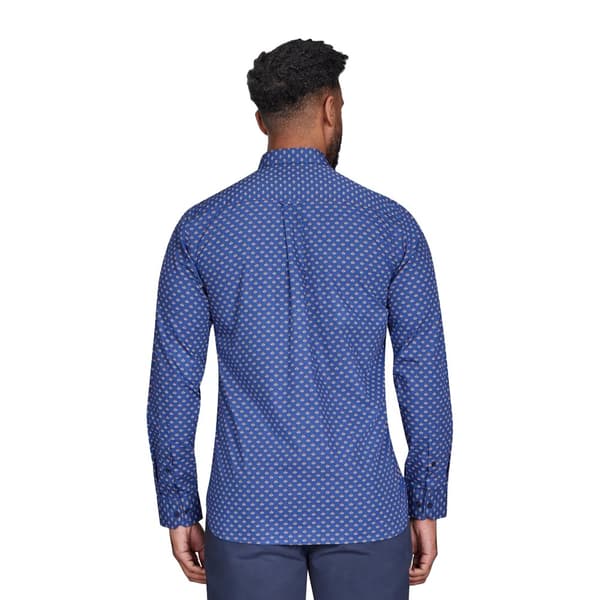 Raging Bull Mens Leaf Print Long-Sleeved Shirt