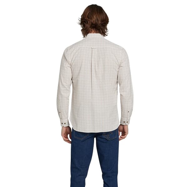 Raging Bull Mens Country Check Brushed Cotton Long-Sleeved Shirt