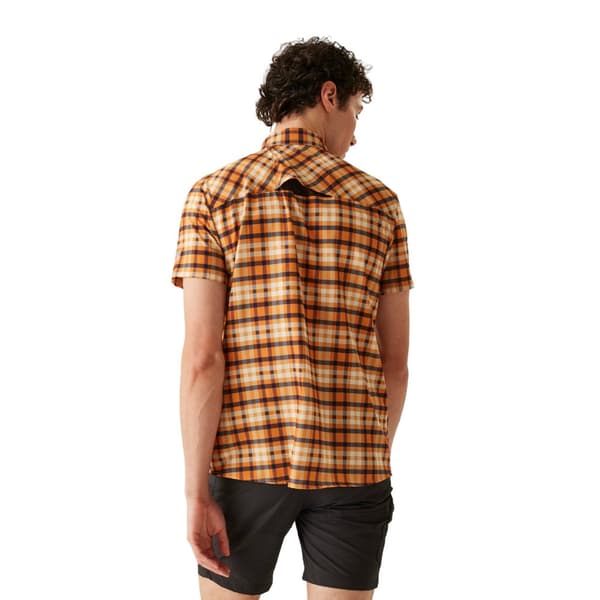 Regatta Mens Checked Packaway Travel Shirt
