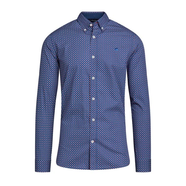 Raging Bull Mens Geometric Long-Sleeved Shirt