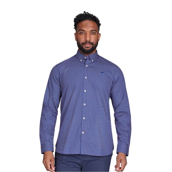 Raging Bull Mens Geometric Long-Sleeved Shirt