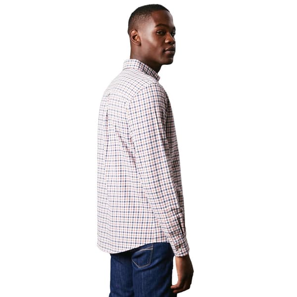 Maine Mens Club Checked Brushed Long-Sleeved Shirt
