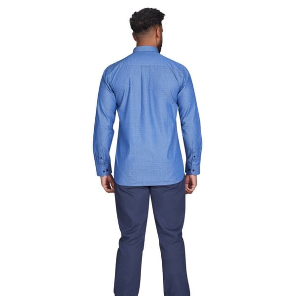 Raging Bull Mens Dobby Long-Sleeved Shirt