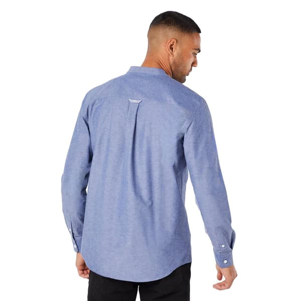 Maine Mens Chambray Grandad Collar Shirt
