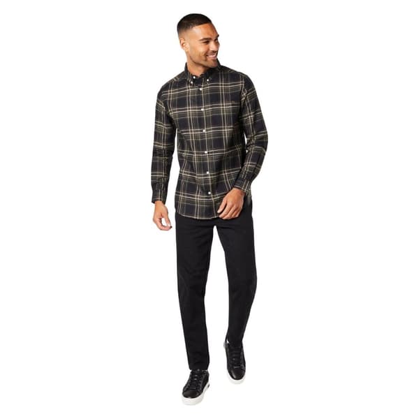 Maine Mens Matrix Check Long-Sleeved Shirt