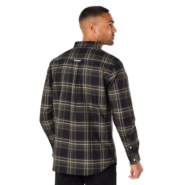 Maine Mens Matrix Check Long-Sleeved Shirt