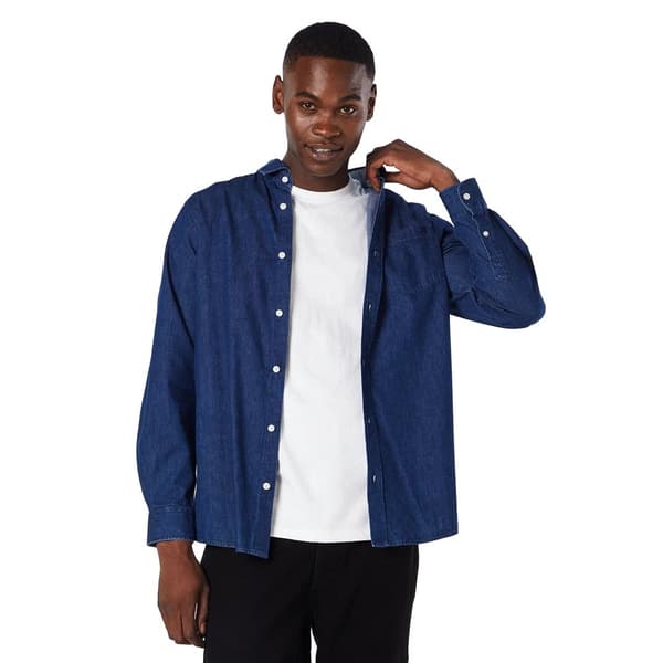 Maine Langærmet skjorte i denim til mænd