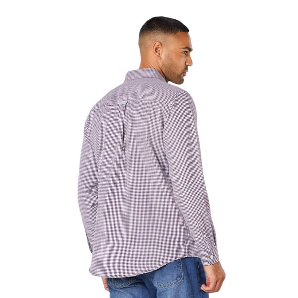Maine Mens Gingham Check Long-Sleeved Shirt