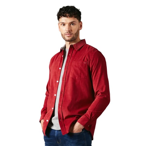 Maine Mens Corduroy Long-Sleeved Shirt