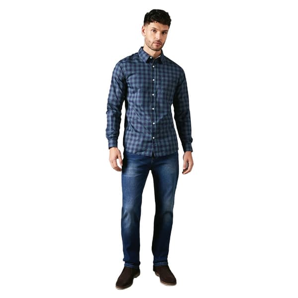 Maine Mens Brooklyn Checked Long-Sleeved Shirt