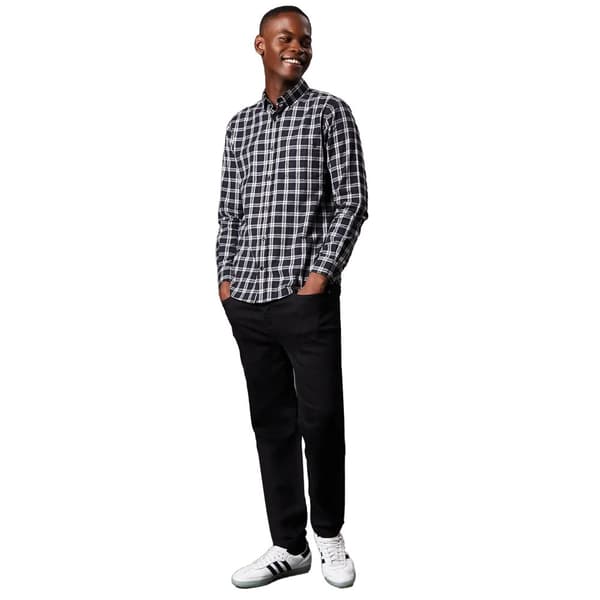 Maine Mens Classic Checked Brushed Long-Sleeved Shirt