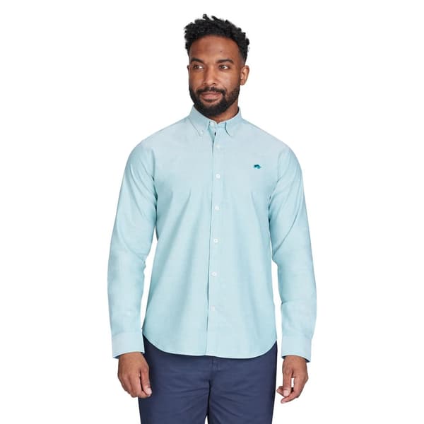 Raging Bull Mens Classic Oxford Long-Sleeved Shirt