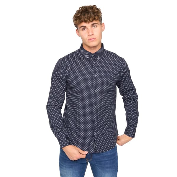 Bewley & Ritch Mens Broadley Slim Shirt Navy XL