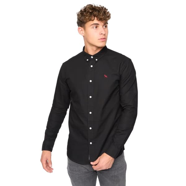 Bewley & Ritch Mens Chatmen Oxford Slim Shirt Black L