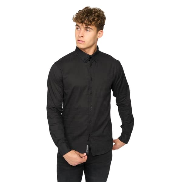 Bewley & Ritch Mens Edgeworth Slim Shirt Black L