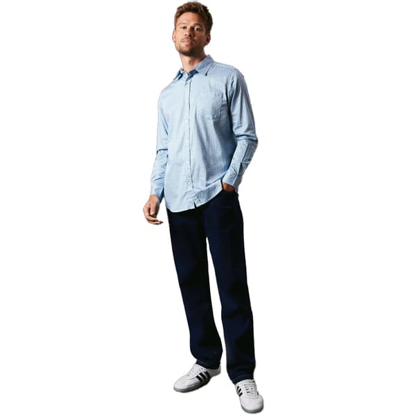 Maine Mens Tile Print Long-Sleeved Shirt