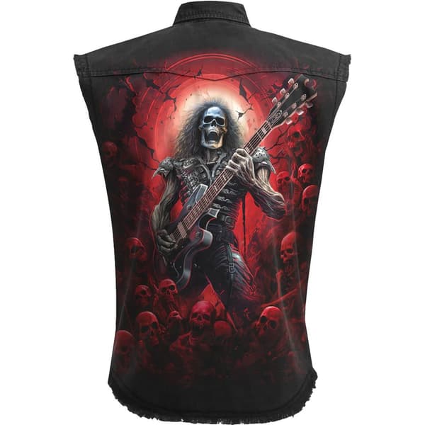 Spiral Direct Unisex Adult Tomb Of Rock Stone Wash Sleeveless Shirt