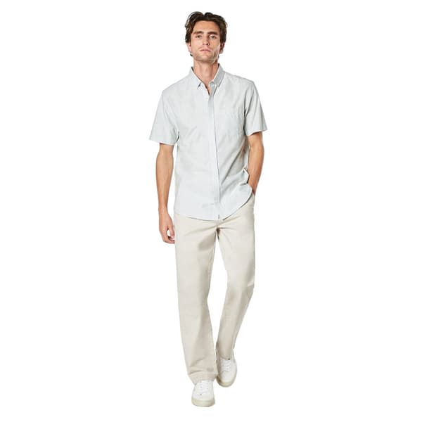 Maine Mens Slub Poplin Short-Sleeved Shirt