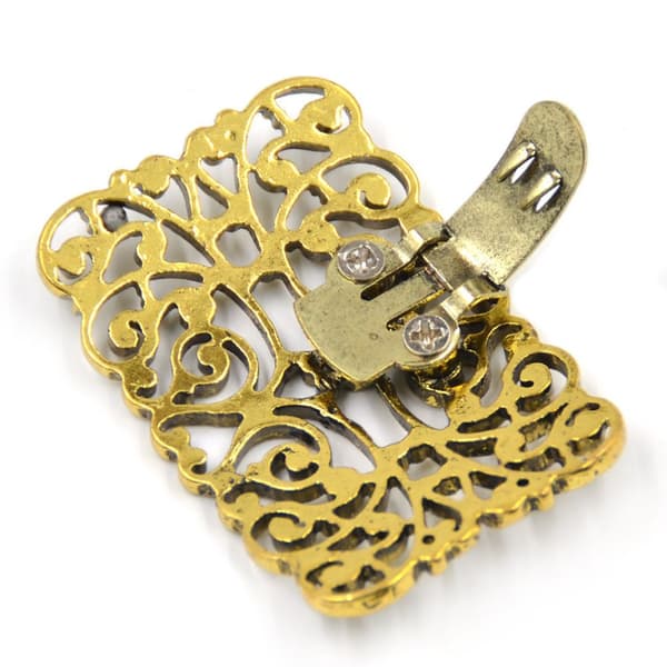 2kpl Naisten Vintage Hollow Metal Shoe Charm solki Clip Decor lisävaruste irrotettava