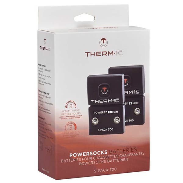 Therm-ic Strømstrømper Batterier S-pack 700 Sort  Mand
