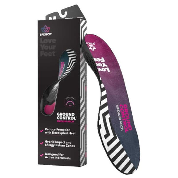 Spenco Innersula Ground Control Medium Arch Blå EU 42-44 Man