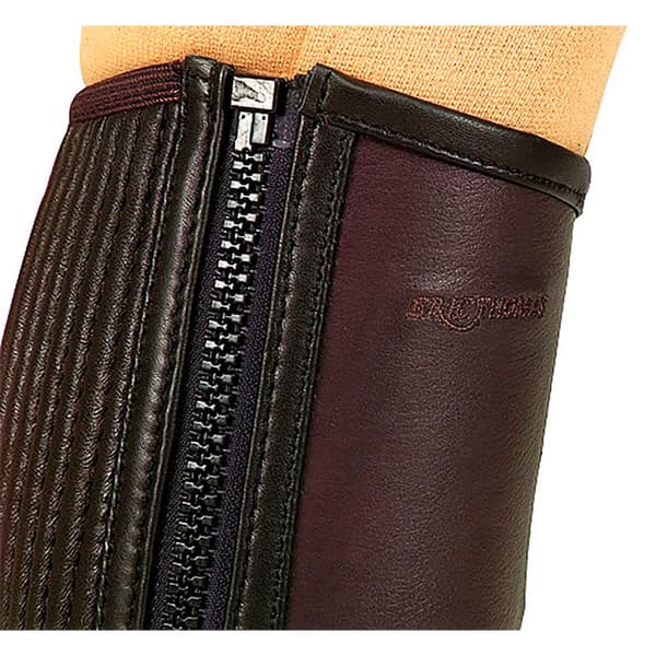 Equitheme Læder Half Chaps Brun 2XS